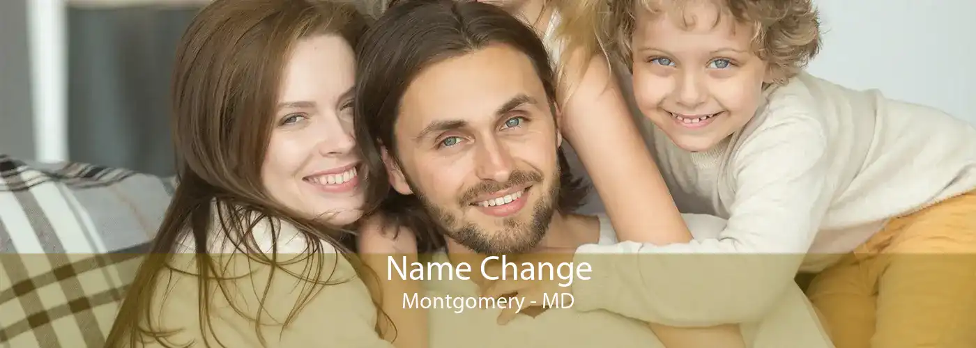 Name Change Montgomery - MD